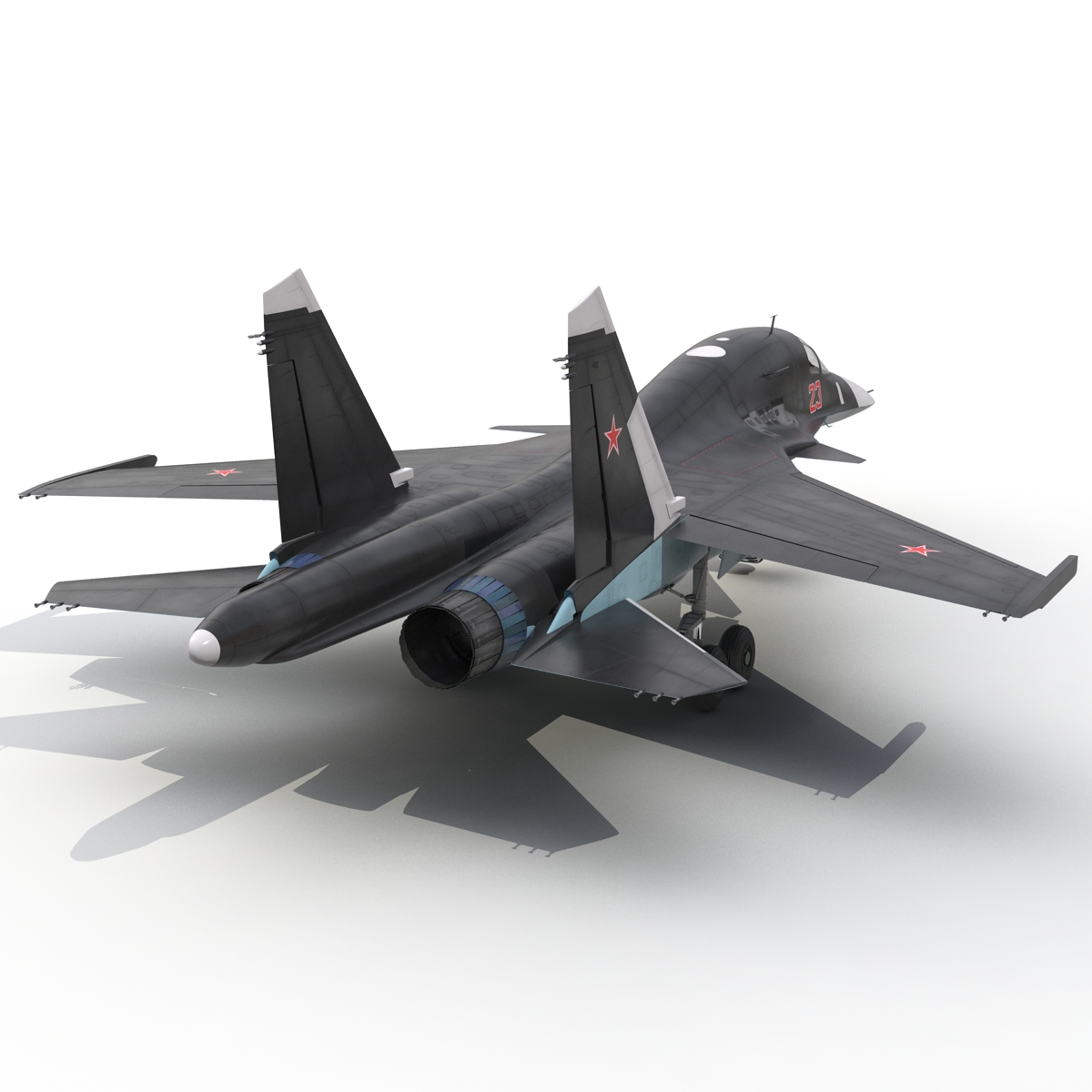 3D Russian Air Force Su 34 model