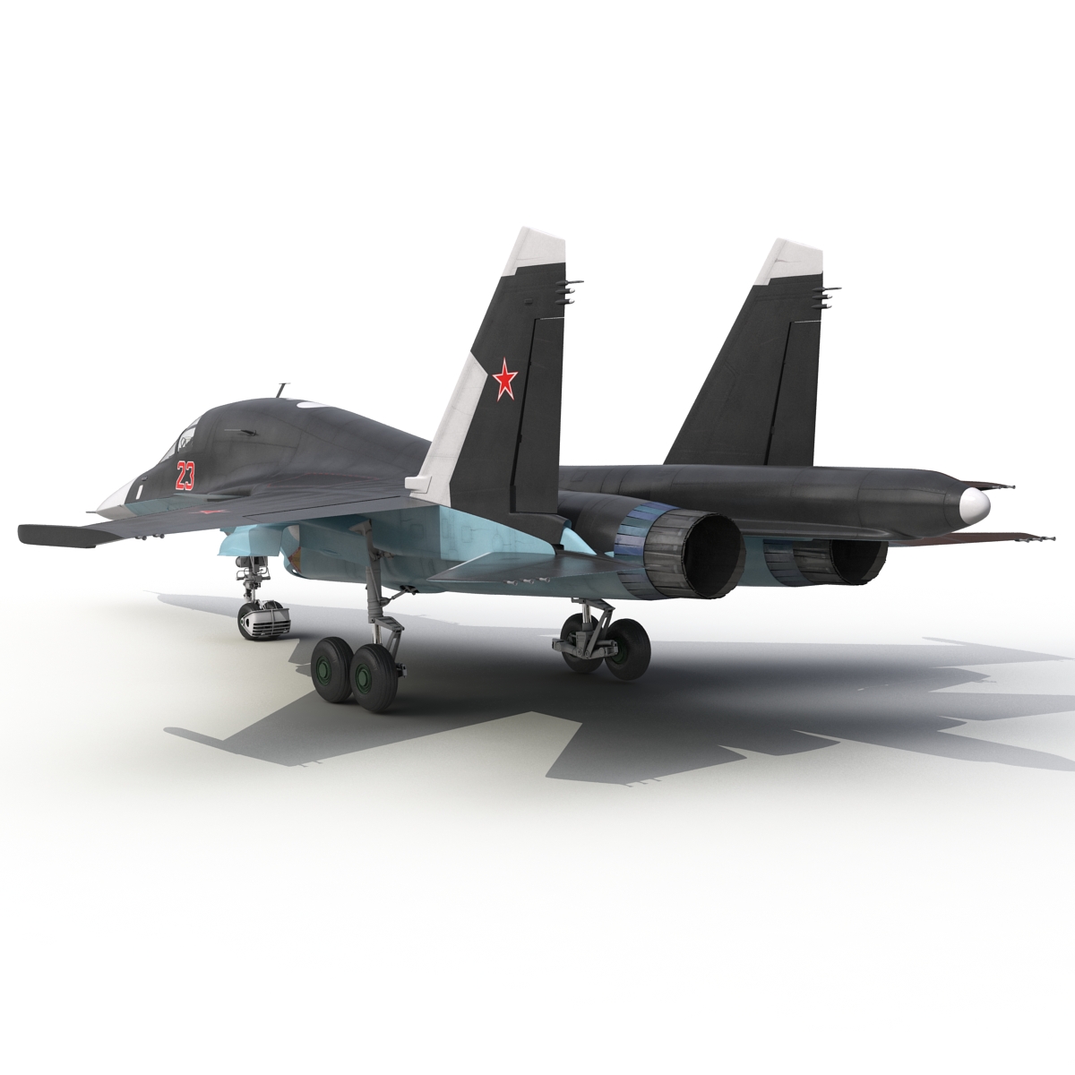 3D Russian Air Force Su 34 model