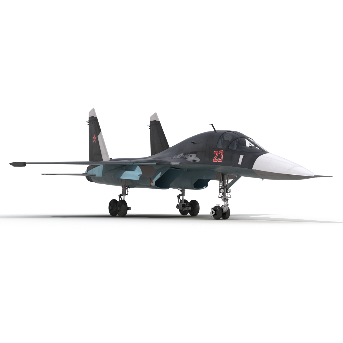 3D Russian Air Force Su 34 model