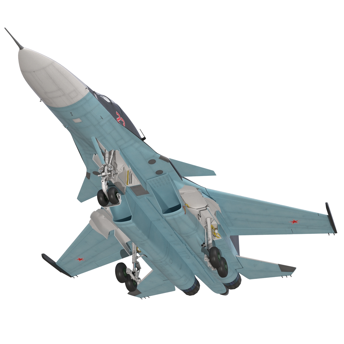 3D Russian Air Force Su 34 model