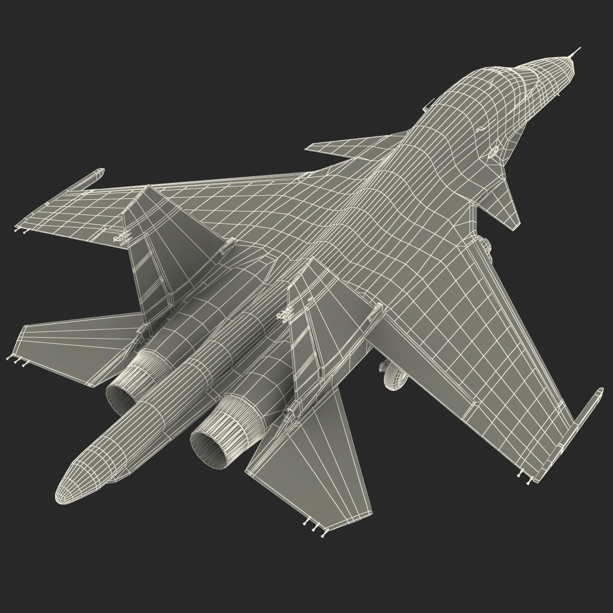 3D Russian Air Force Su 34 model