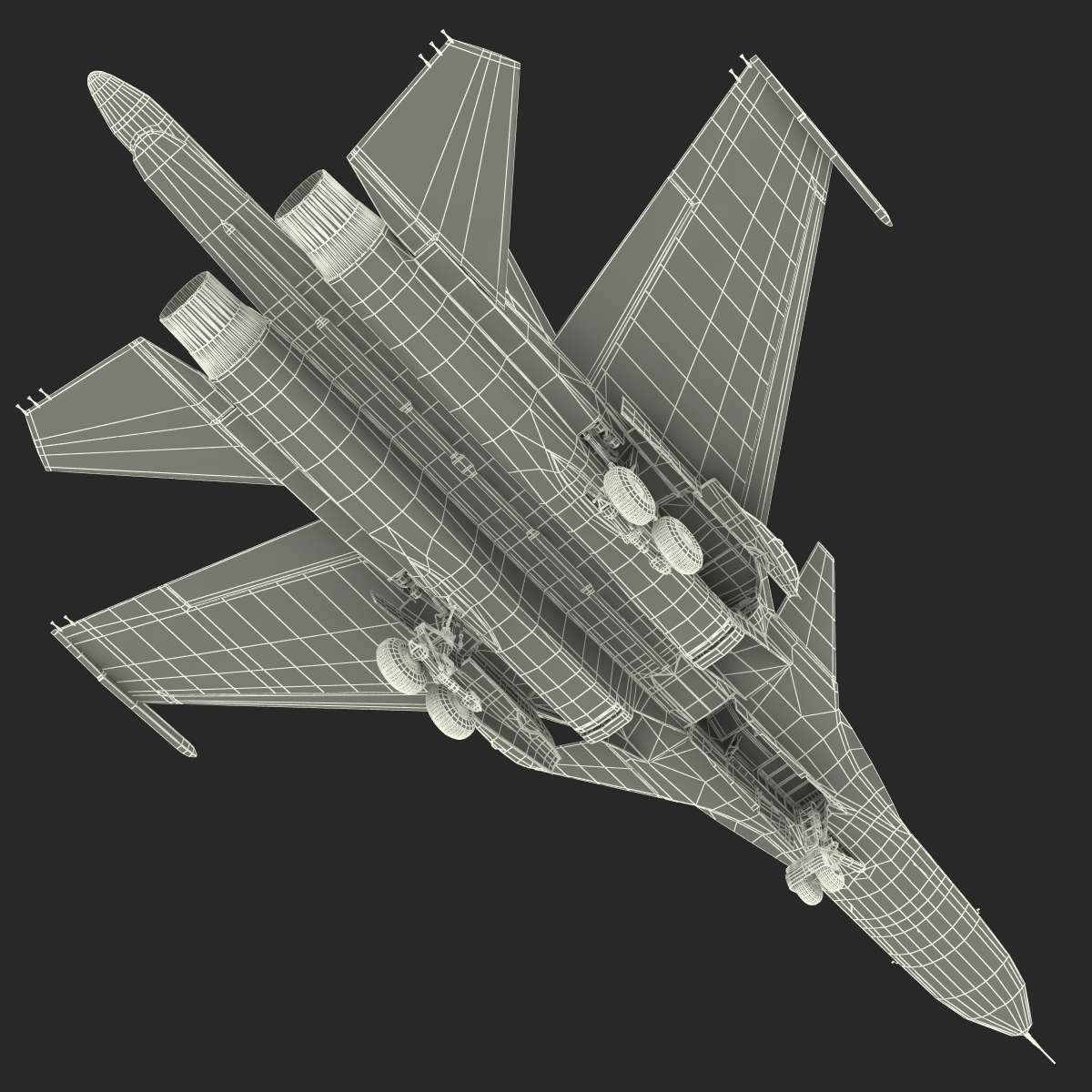 3D Russian Air Force Su 34 model