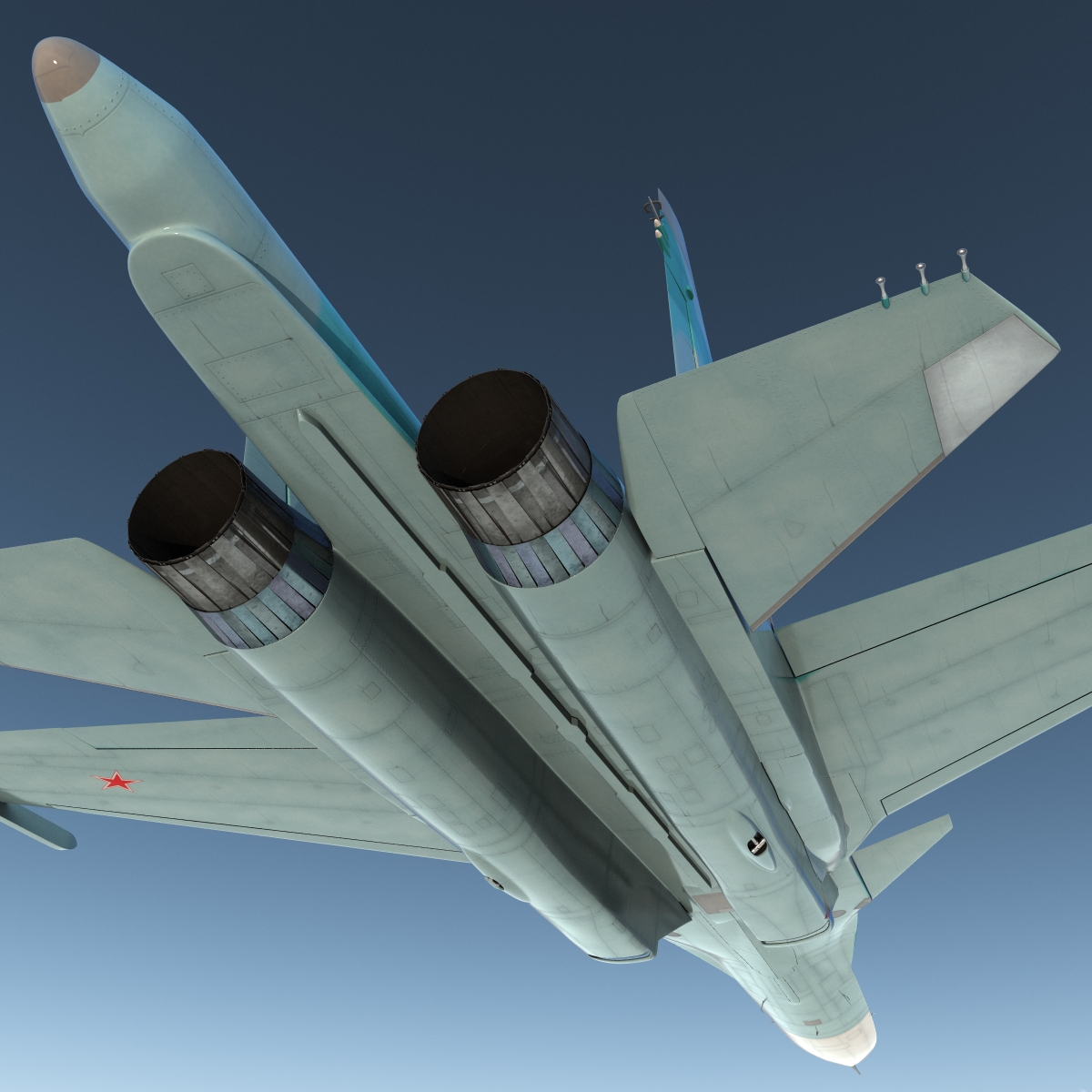 3D model Fighter Sukhoi Su 34