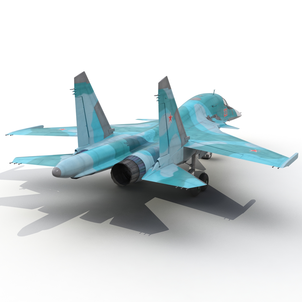 3D model Fighter Sukhoi Su 34