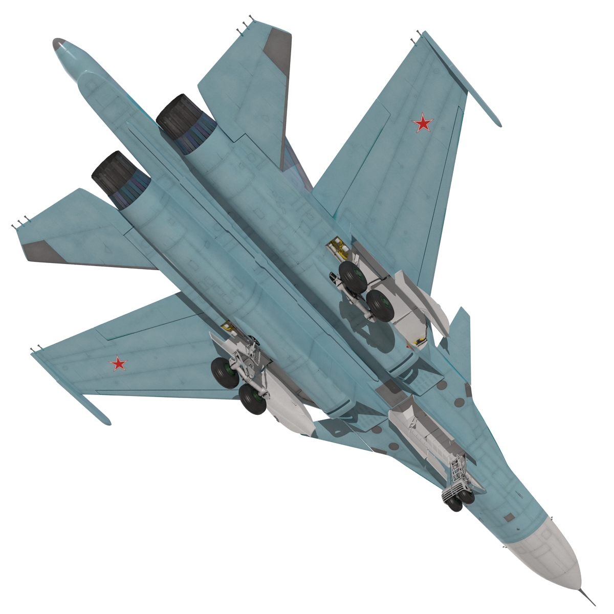 3D model Fighter Sukhoi Su 34