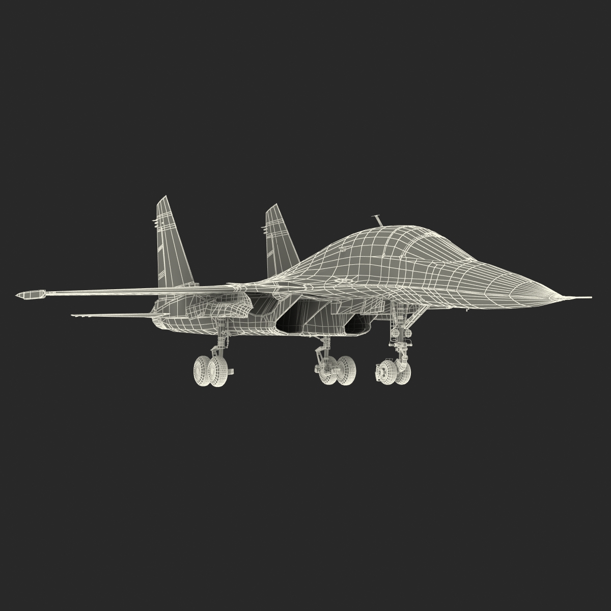 3D model Fighter Sukhoi Su 34