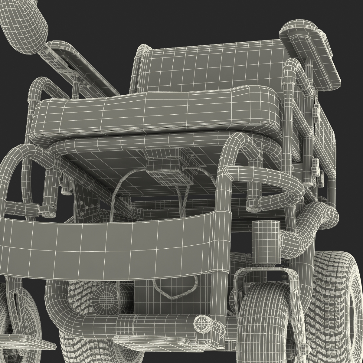 3D Powered Wheelchair model