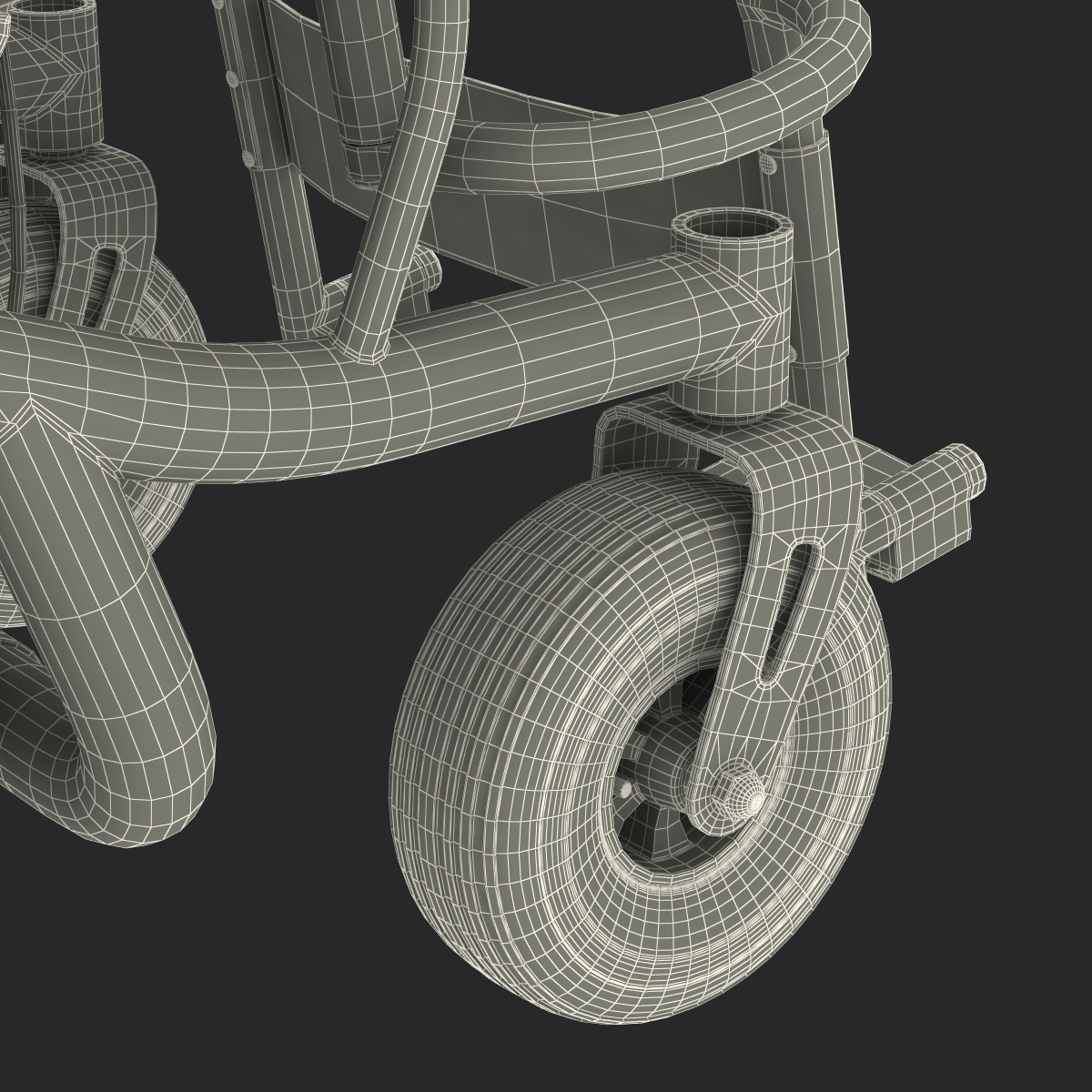 3D model Powered Wheelchair Rigged