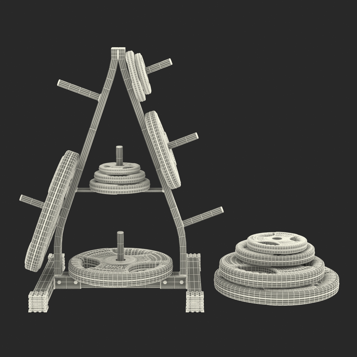 3D Weight Plate Tree Set