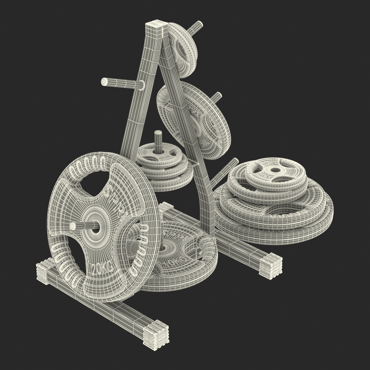 3D Weight Plate Tree Set