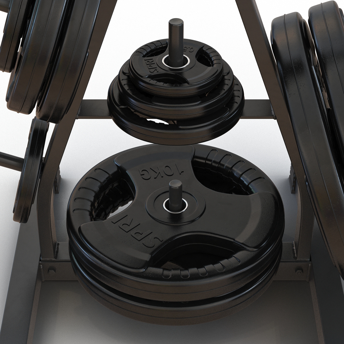 3D Weight Plate Tree Set 2 model