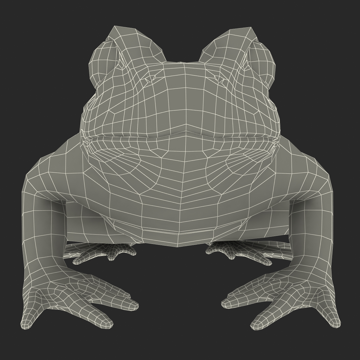 Fire Bellied Toad Frog Pose 2 3D model