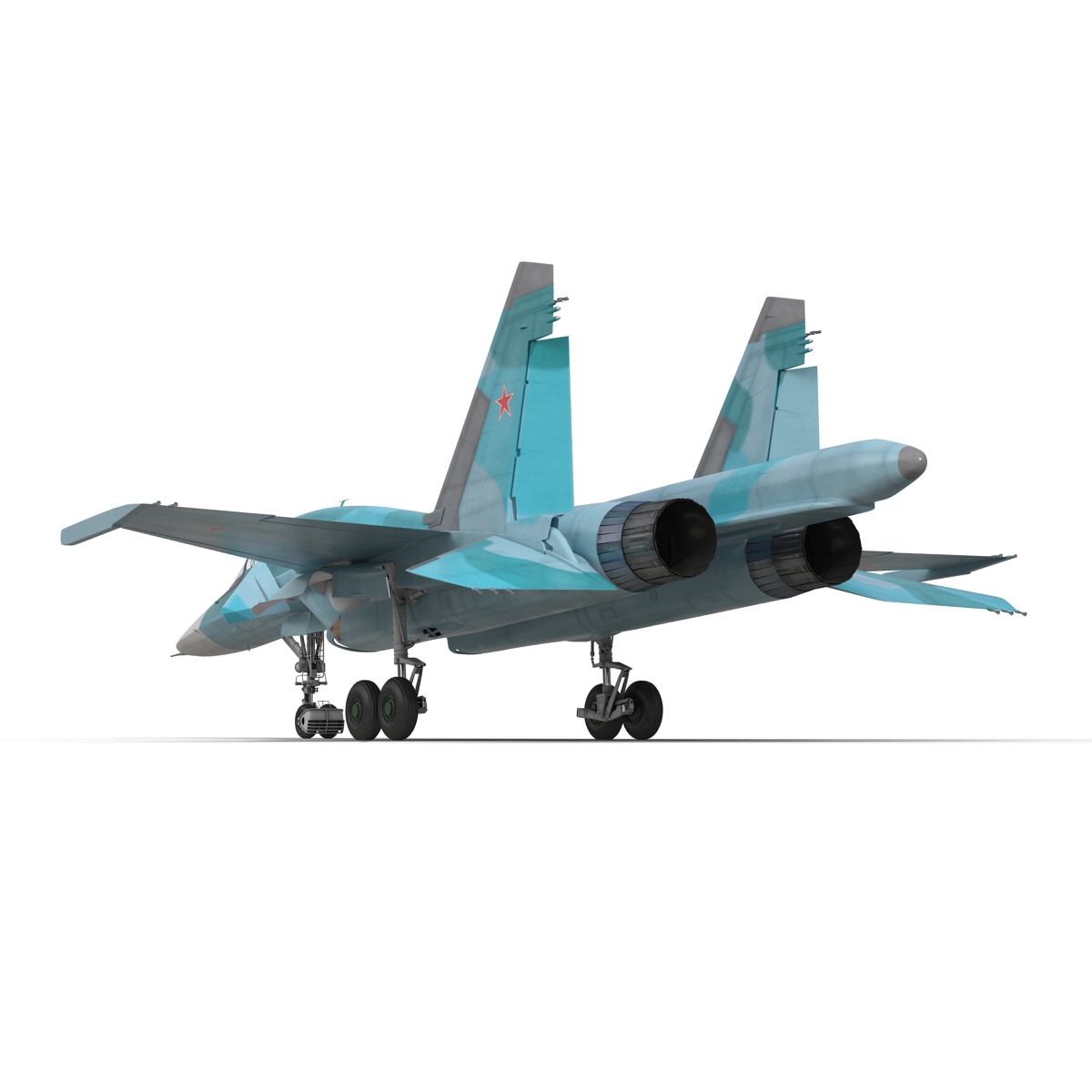 Fighter Sukhoi Su 34 Rigged 3D