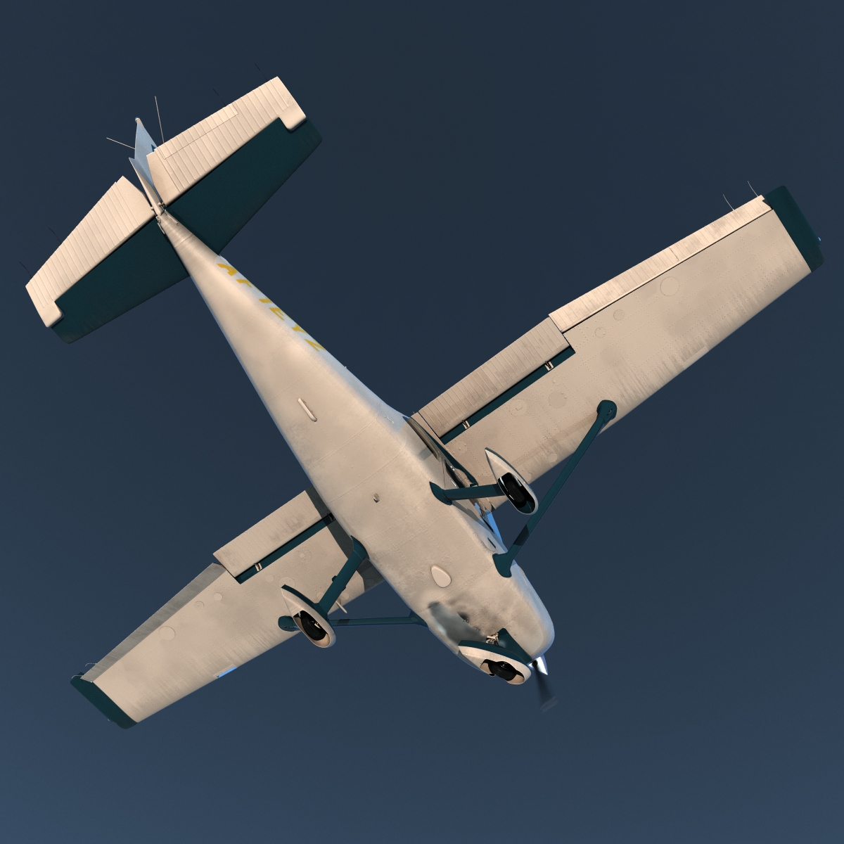 Cessna 172 Rigged 3D