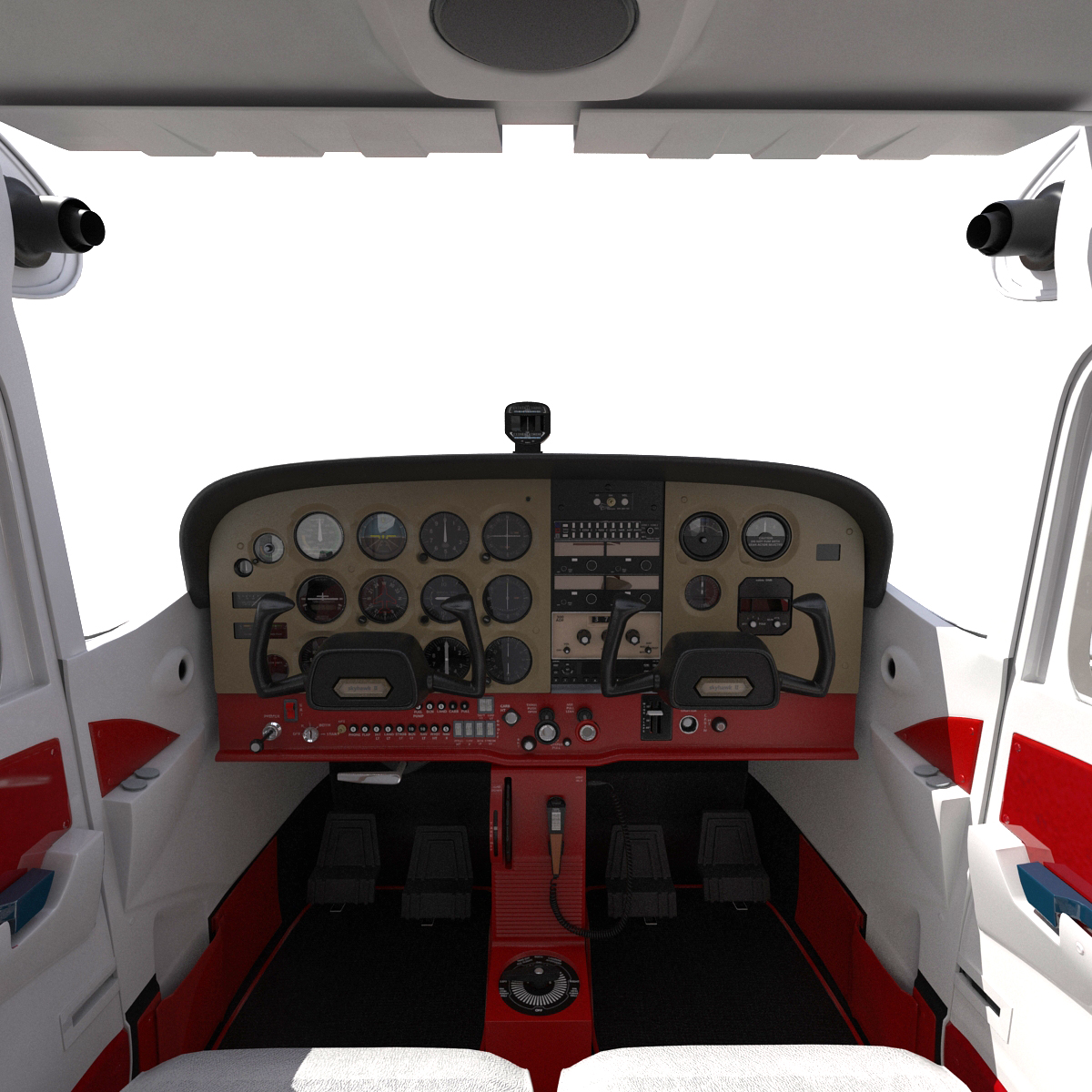 Cessna 172 Rigged 3D