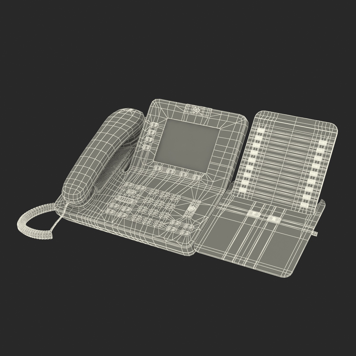 3D Cisco Unified IP Phone 8945 and Expansion Module model