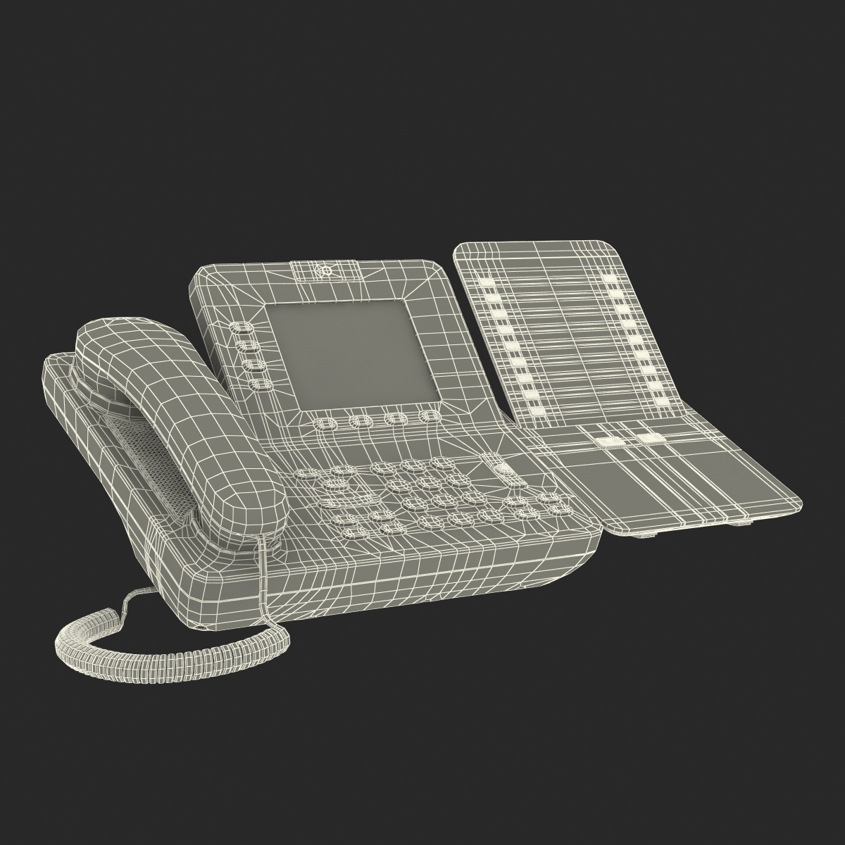 3D Cisco Unified IP Phone 8945 and Expansion Module model