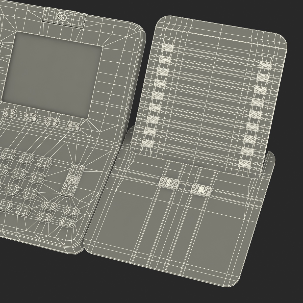 3D Cisco Unified IP Phone 8945 and Expansion Module model