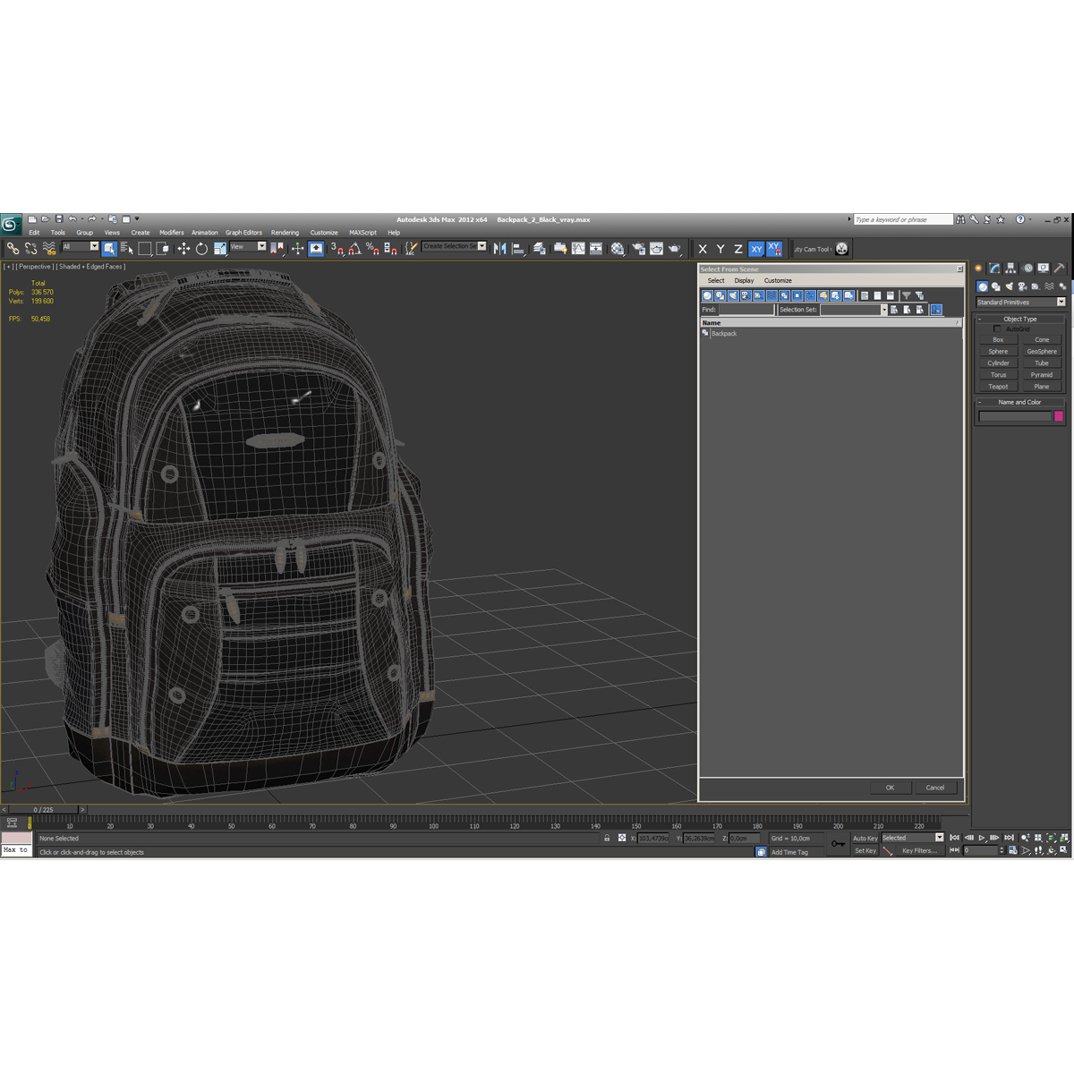 3D Backpack 2 Black