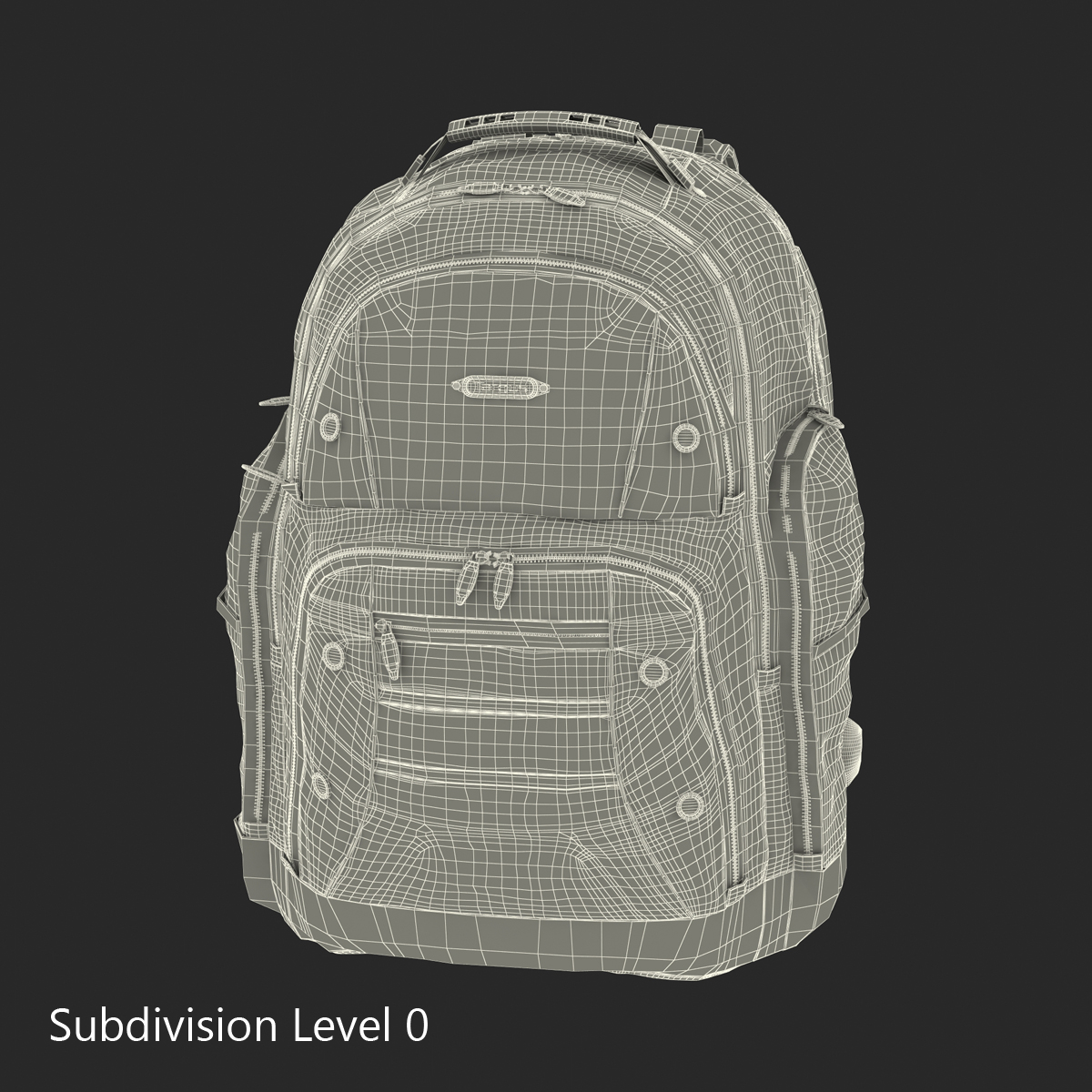 3D model Backpack 2 Blue