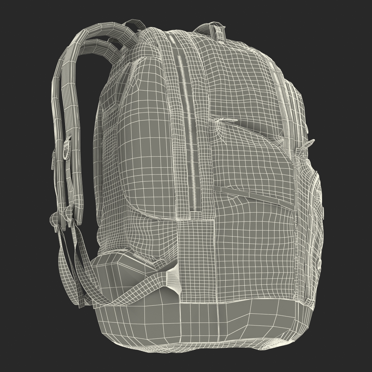 3D model Backpack 2 Blue