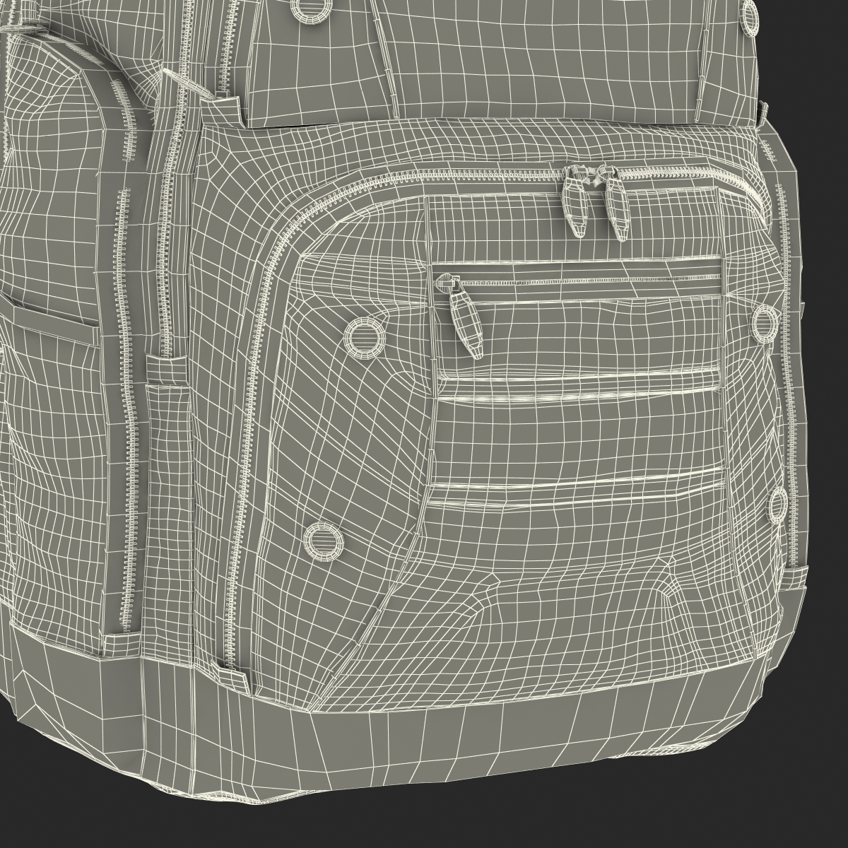 3D model Backpack 2 Blue