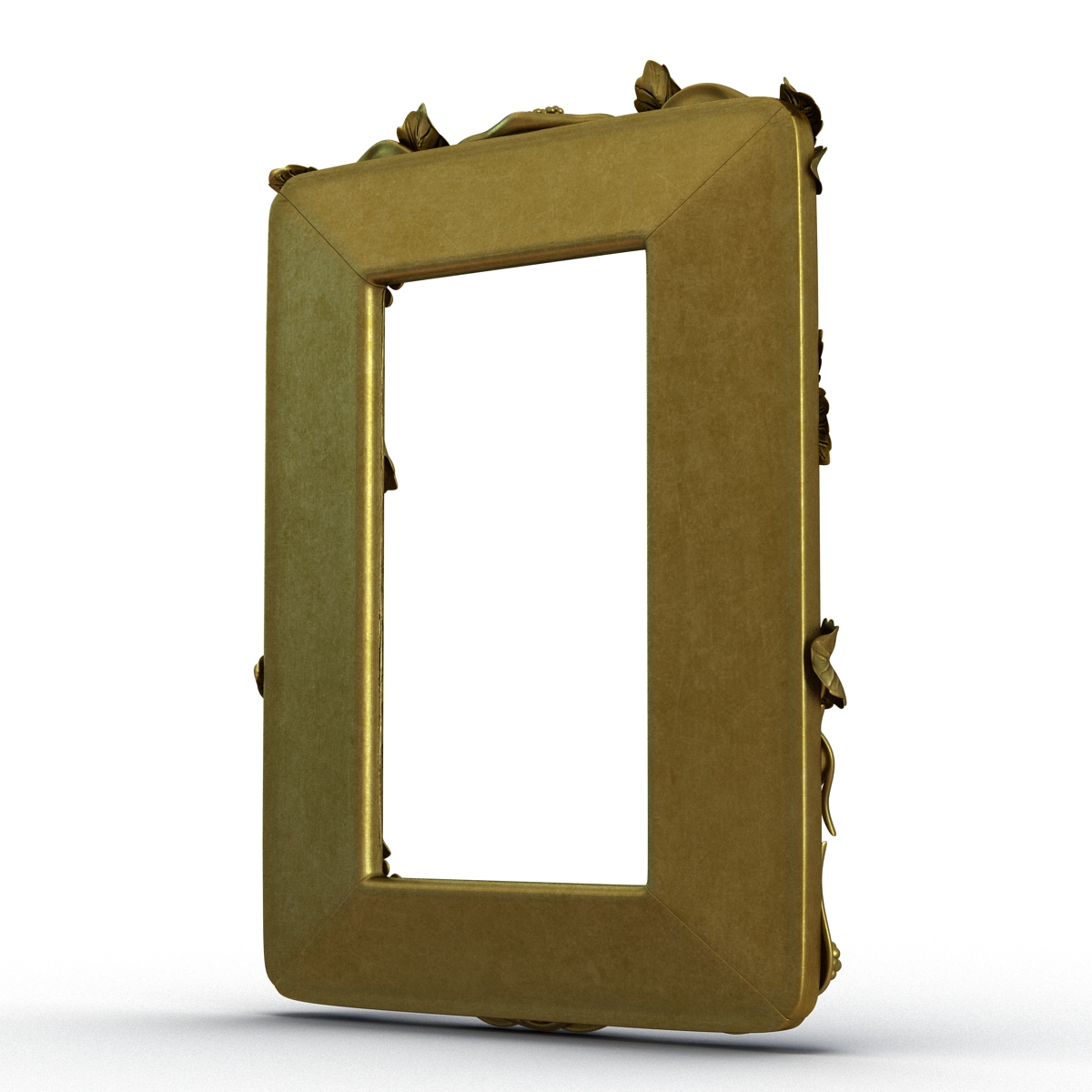 3D Baroque Picture Frame 3 model