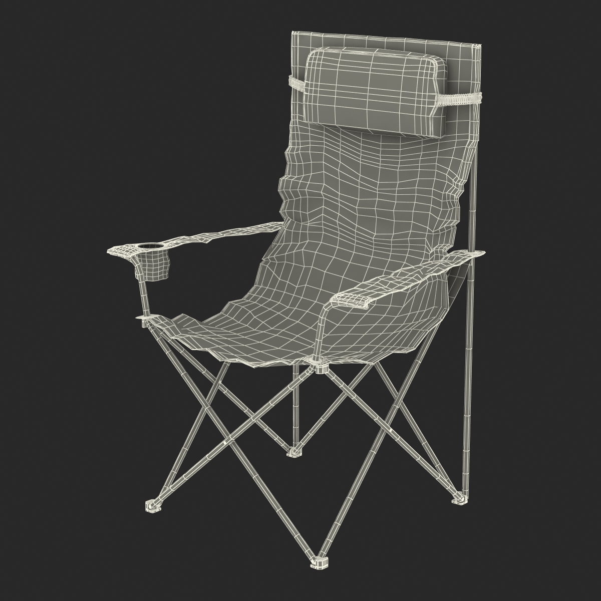 3D Camping Chair model