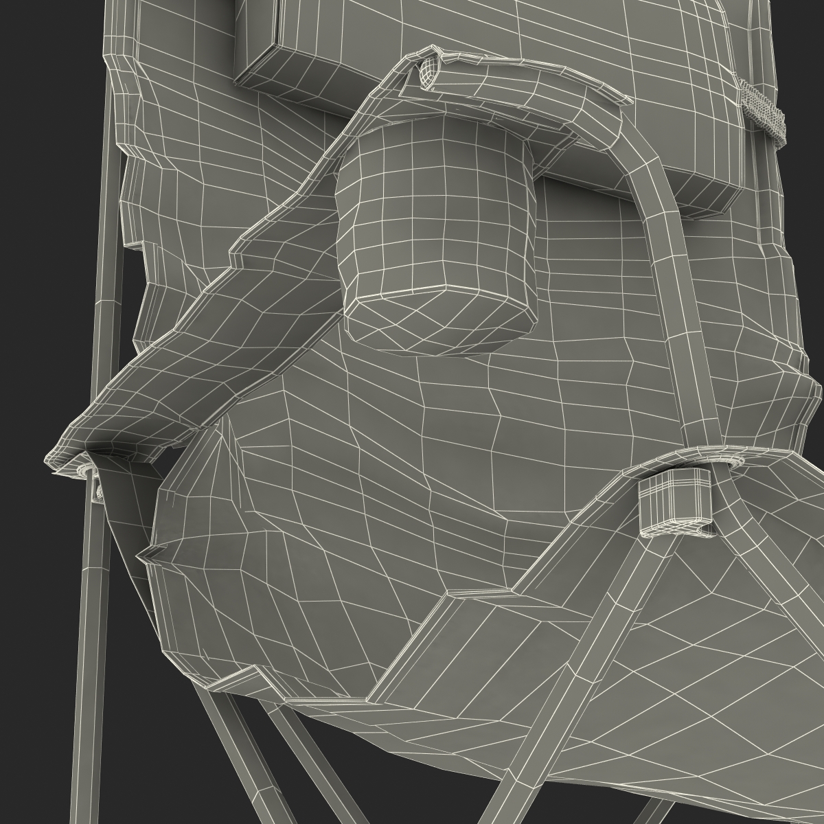 3D Camping Chair model