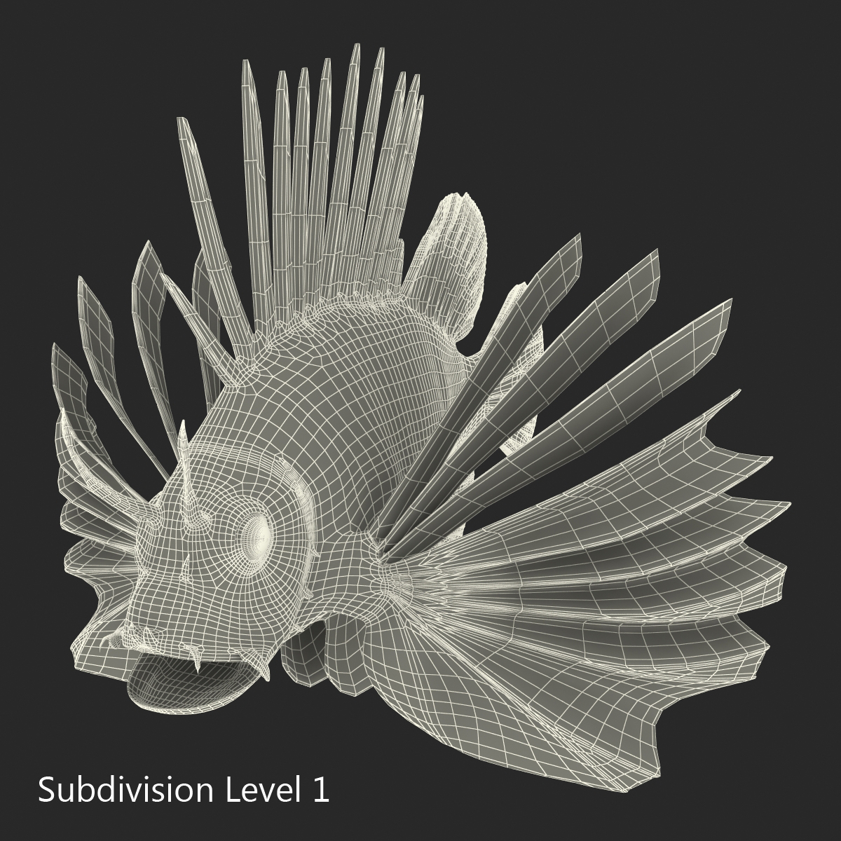 3D Lion Fish Rigged