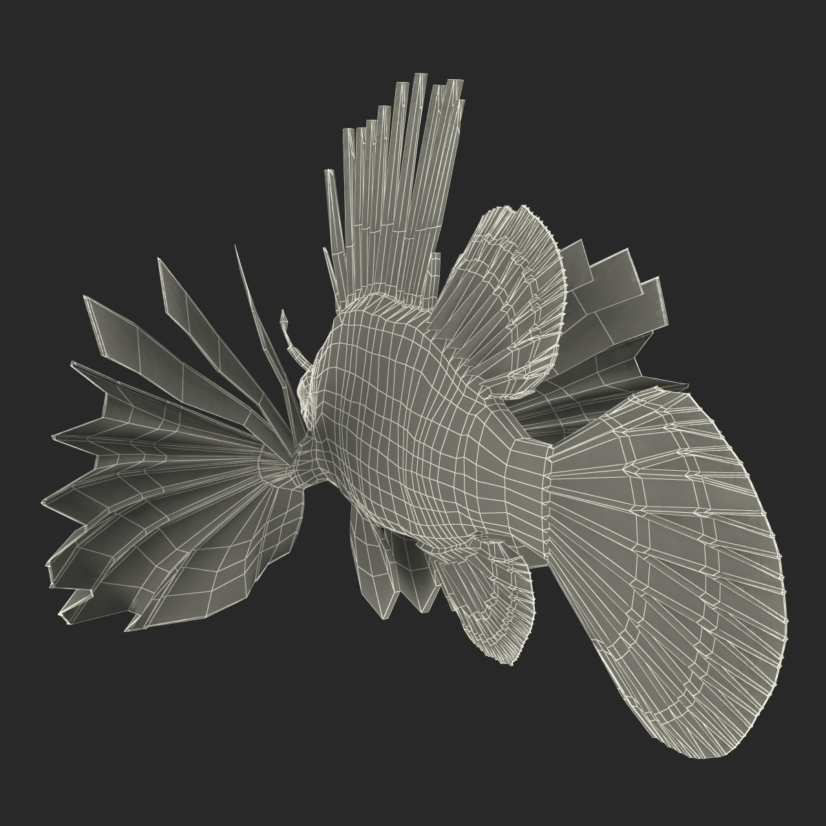 3D Lion Fish Rigged