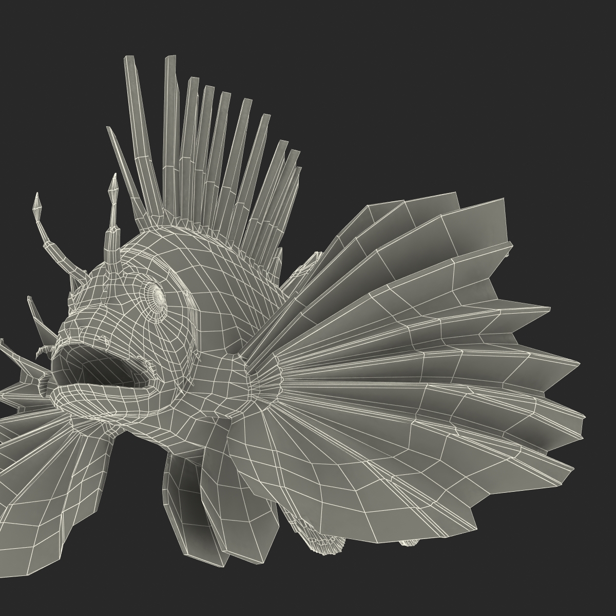 3D Lion Fish Rigged