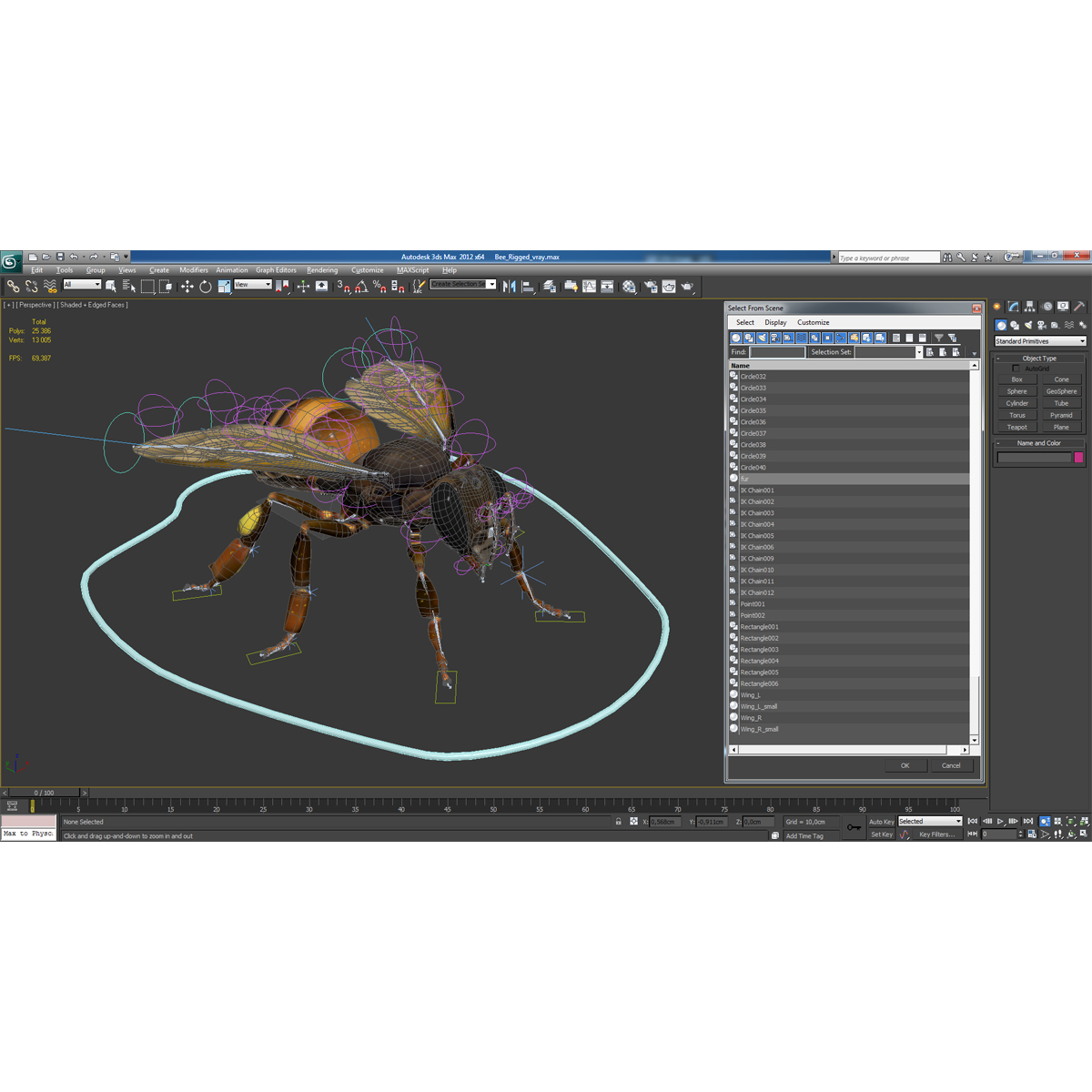 3D model Bee Rigged