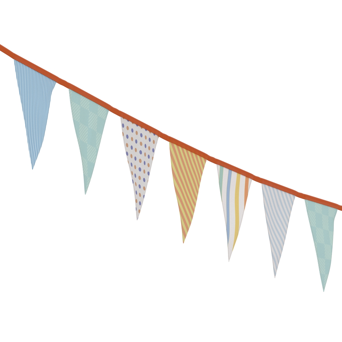 Triangle Flag Banner 3 3D