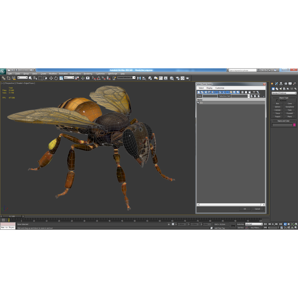 Honey Bee 3D model