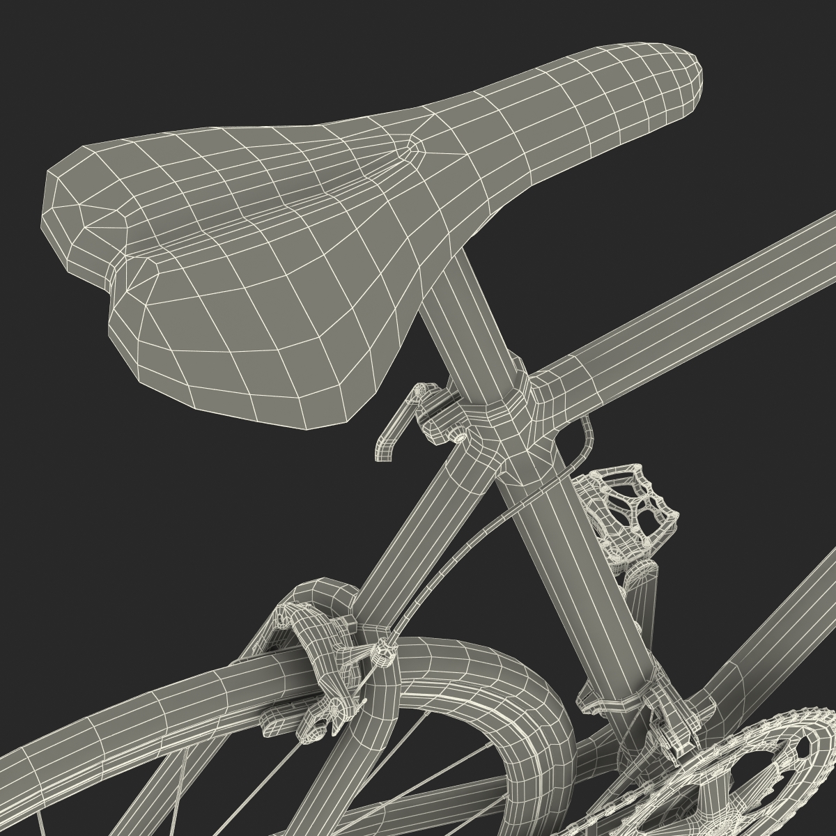 3D model Road Bike Cadillac Rigged