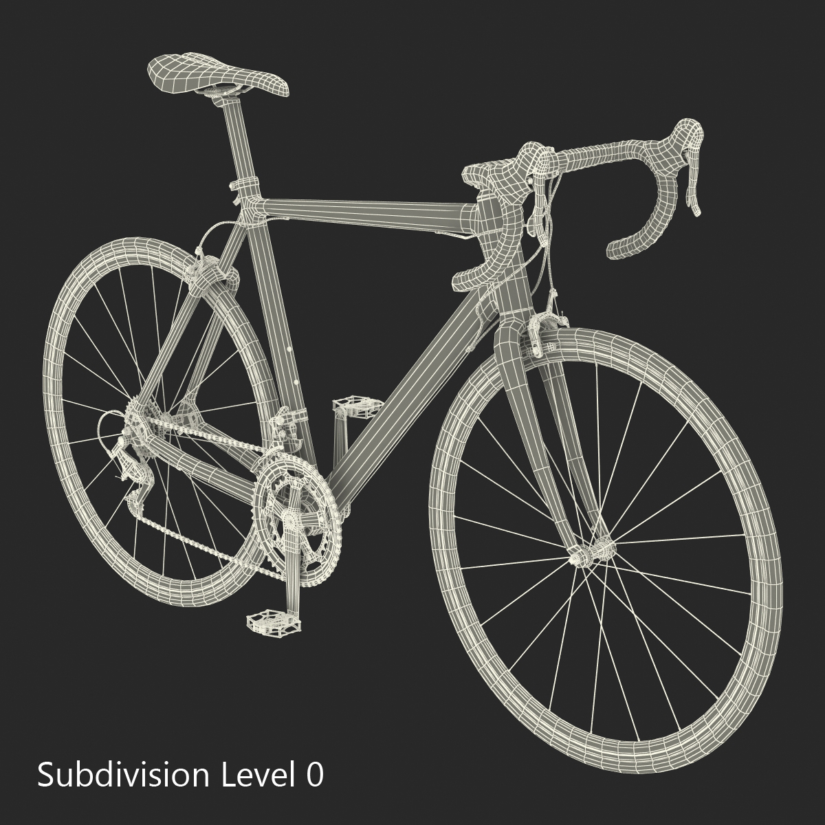 3D Road Bike Cadillac model