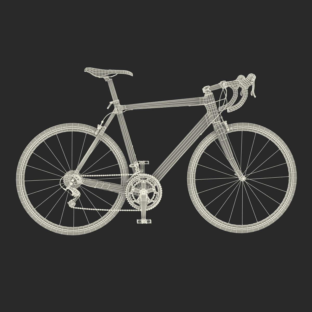 3D Road Bike Cadillac model