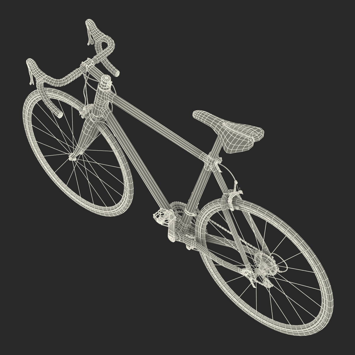 3D Road Bike Cadillac model