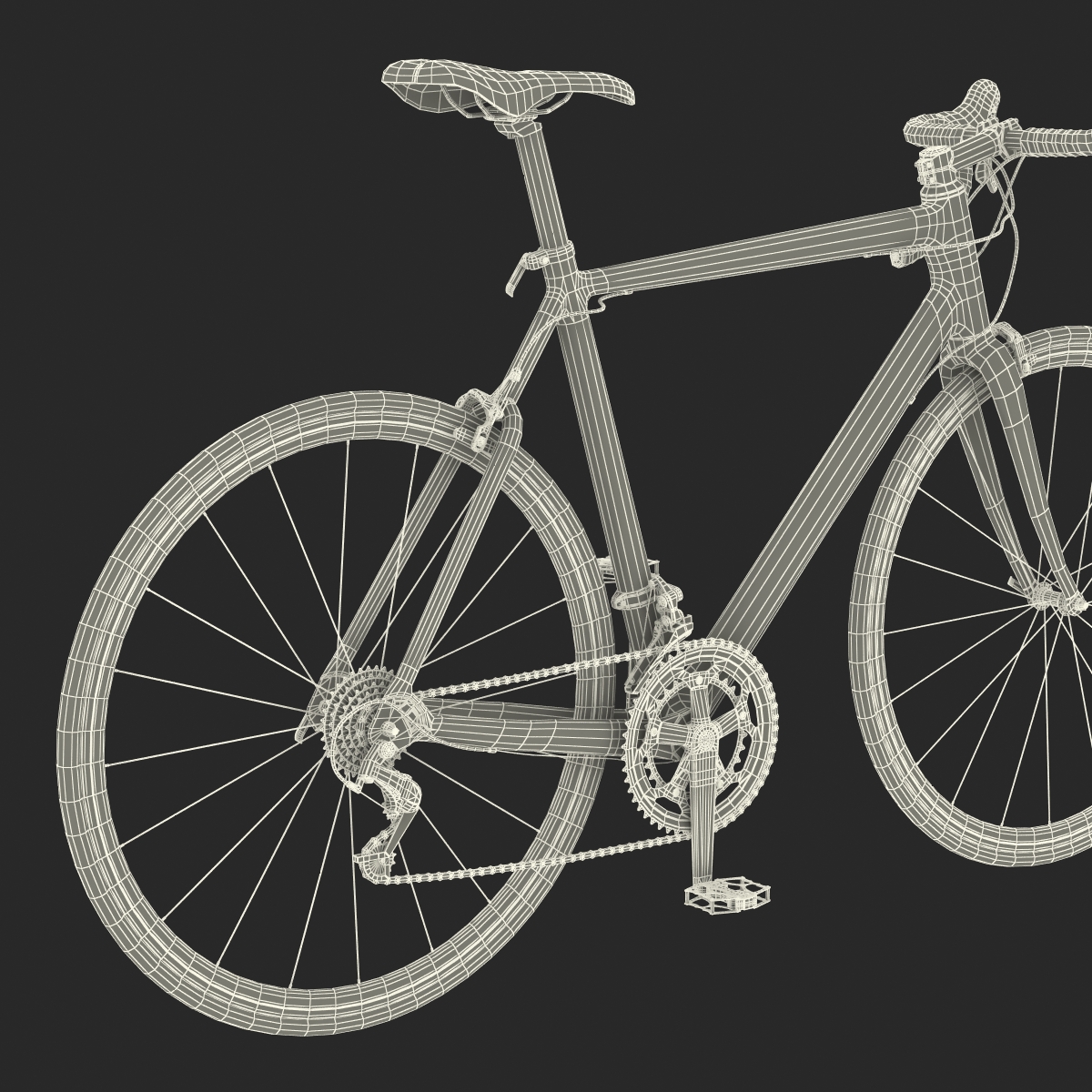 3D Road Bike Cadillac model