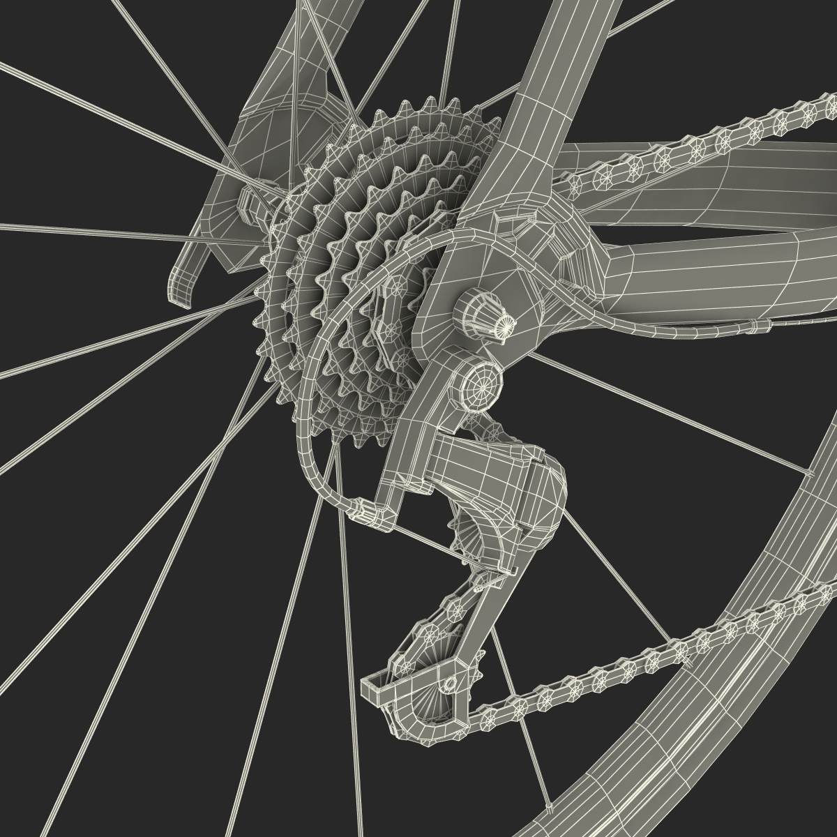 3D Road Bike Cadillac model