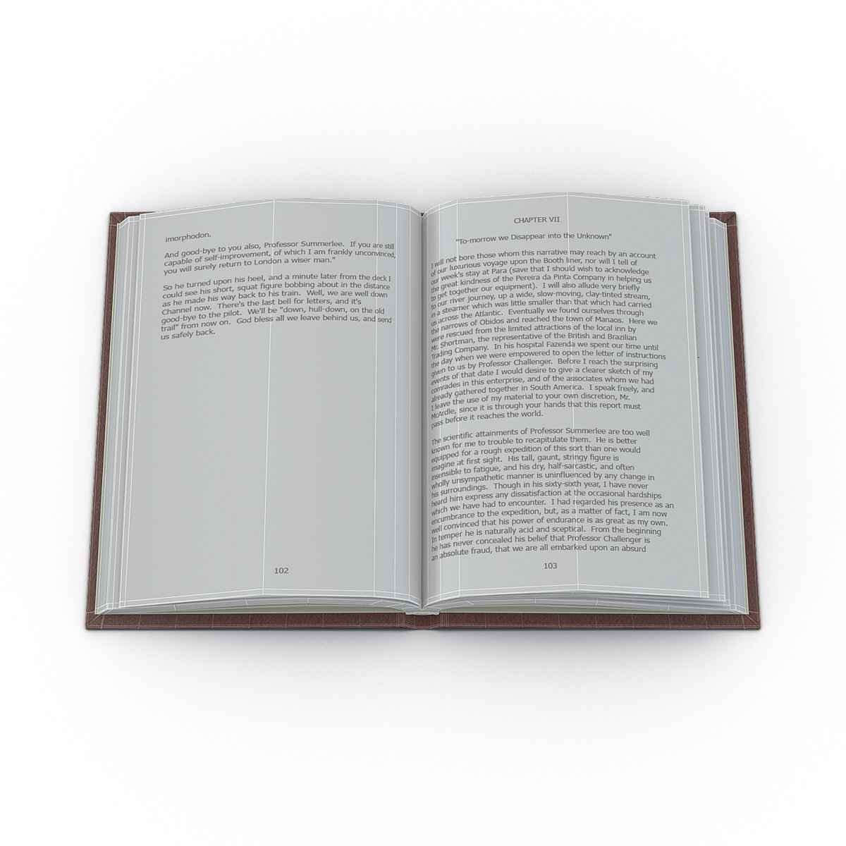 Open Book 3D model