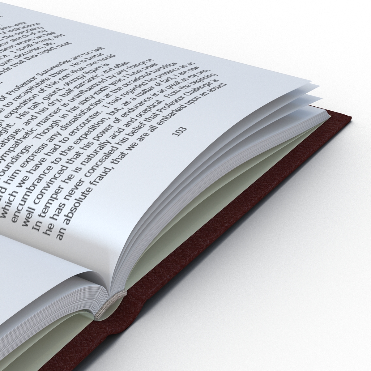 Open Book 3D model