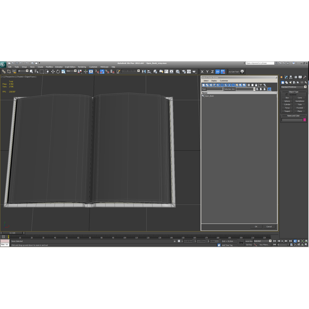 Open Book 3D model