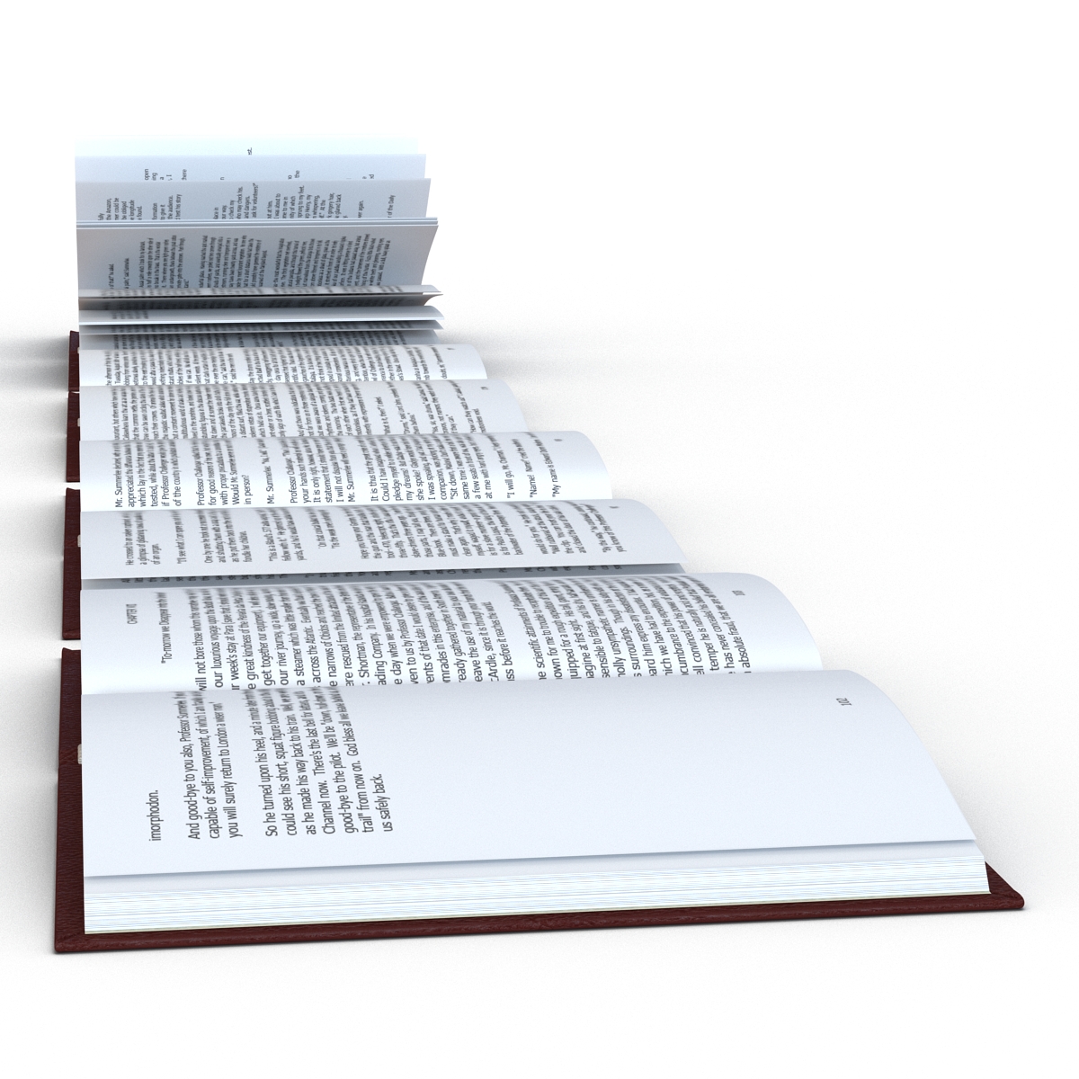 Open Books Set 3D model