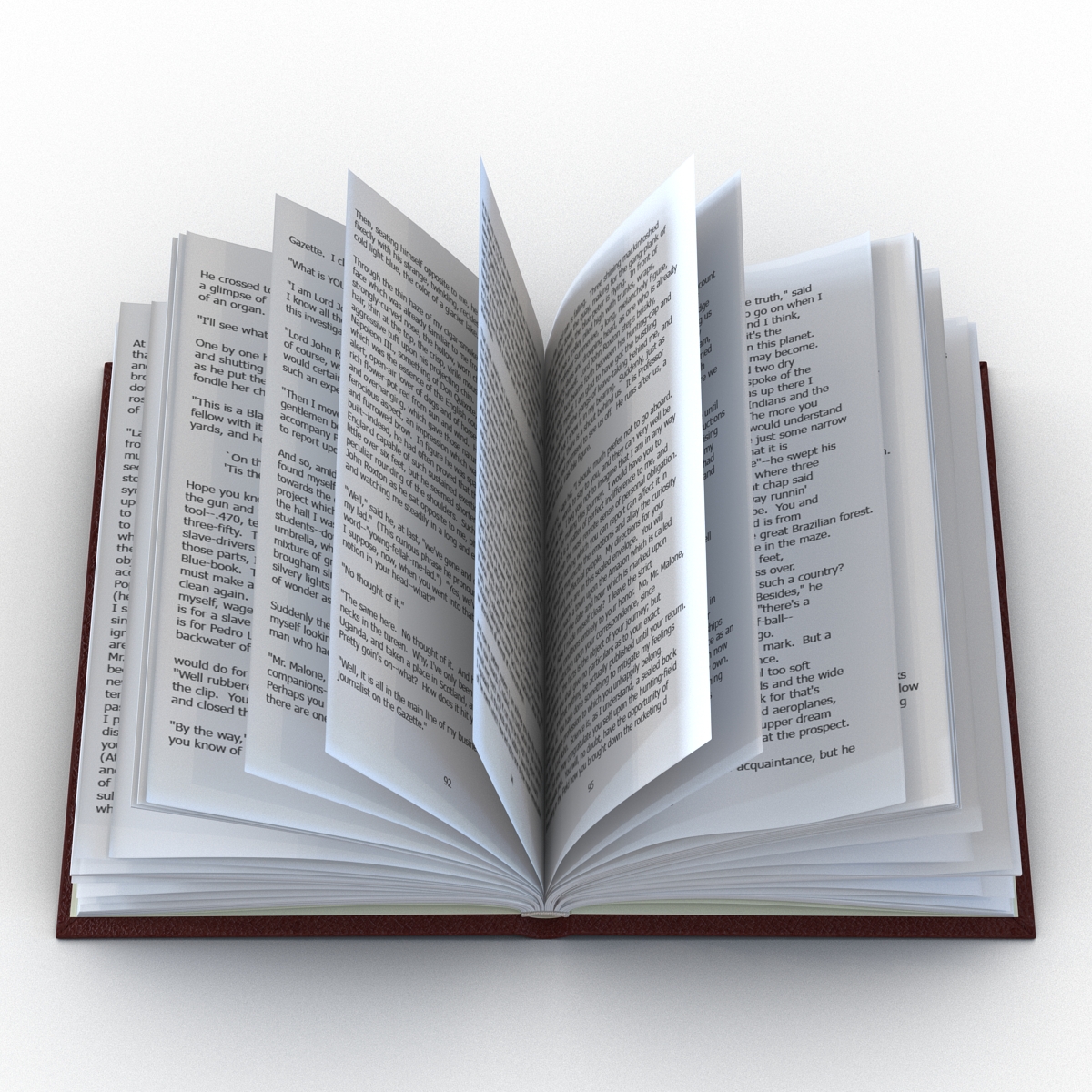 Open Books Set 3D model