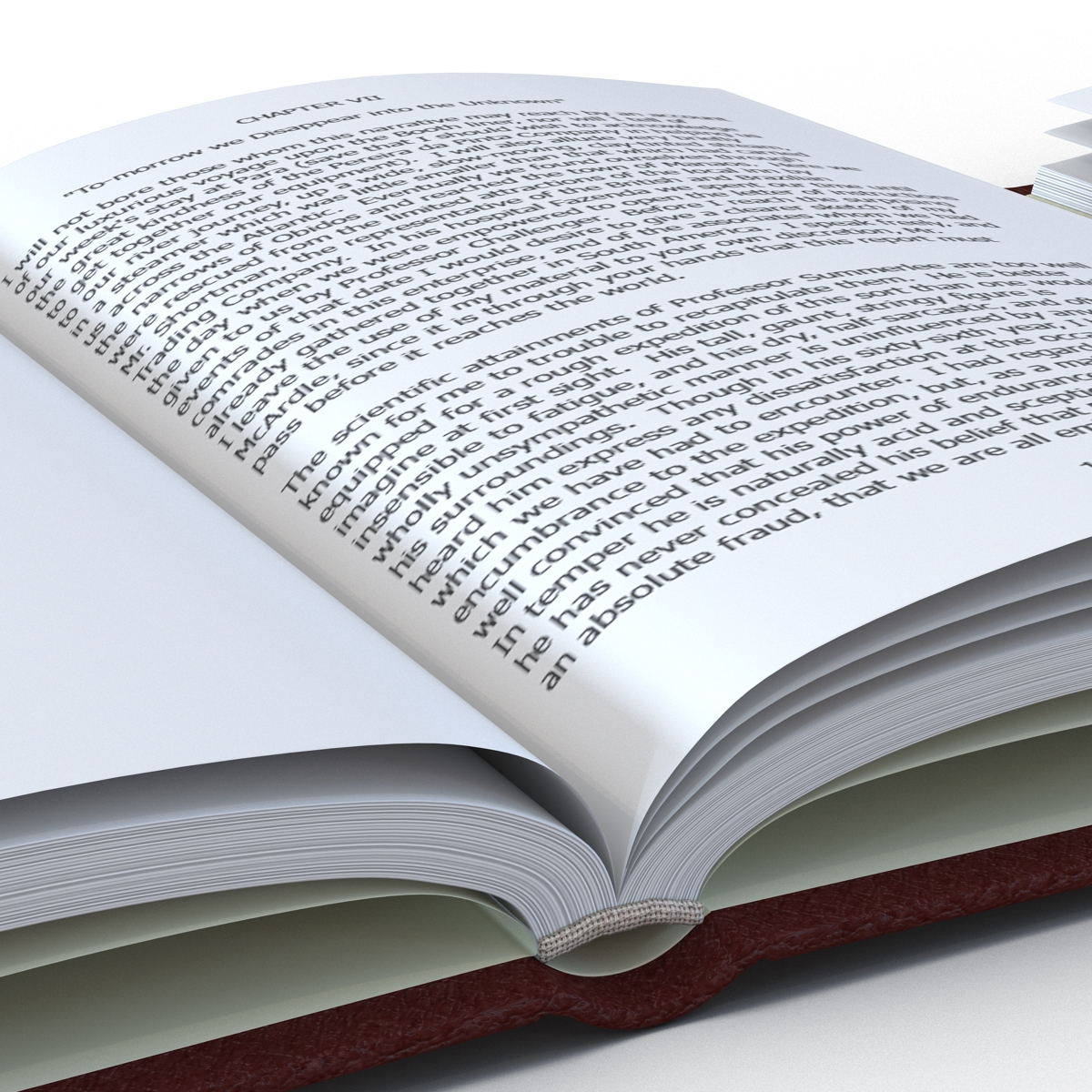 Open Books Set 3D model