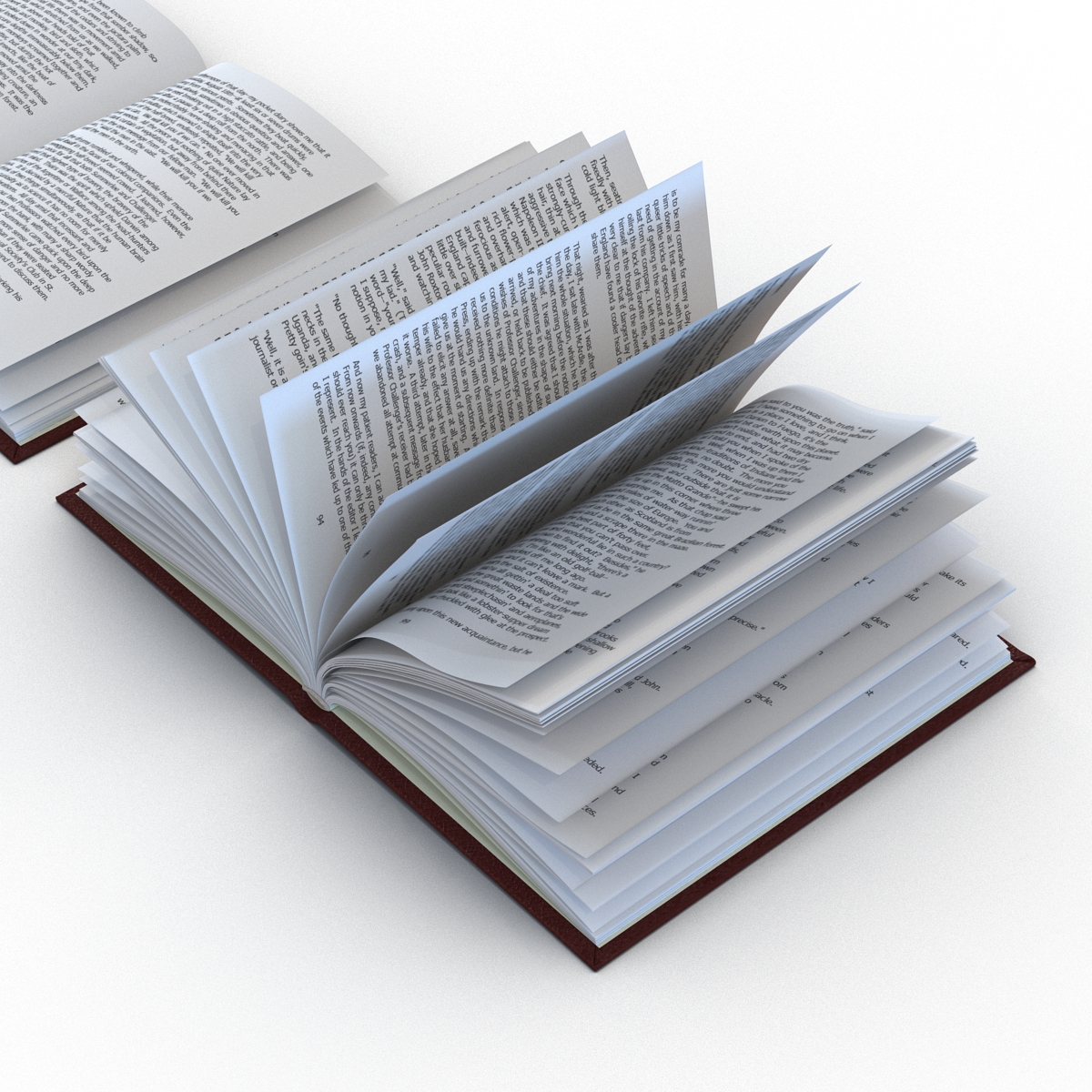 Open Books Set 3D model