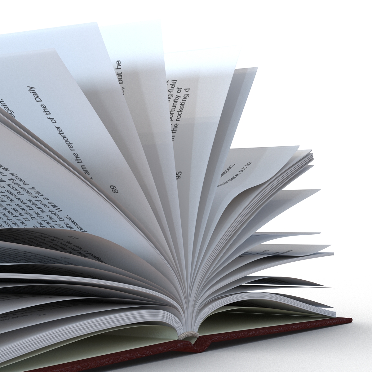 Open Books Set 3D model