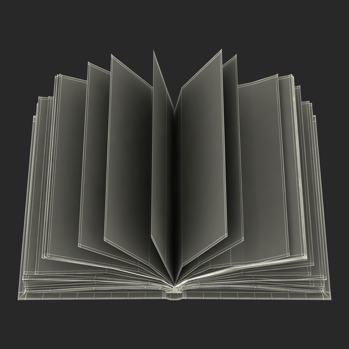 Open Books Set 3D model